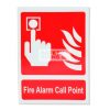 Fire Alarm Call Point. Acrylic - Suitable for indoor use.