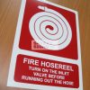 Fire Hose Reel with Instruction. PVC.