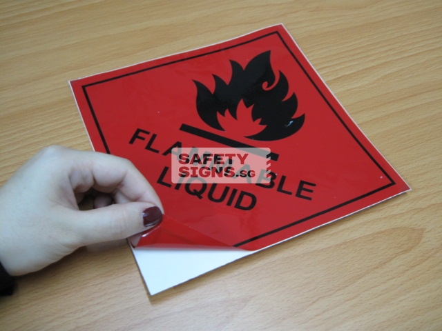 Flammable Liquid. Vinyl sticker