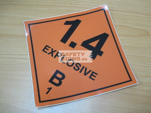 Explosive 1.4B. Vinyl Sticker.
