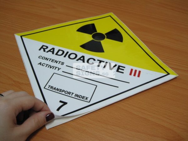 Radioactive III. Vinly Sticker.