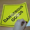 Dangerous Goods. Vinyl Sticker.