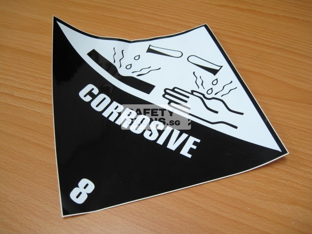 Corrosive 8. Vinyl Sticker.