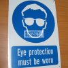 Eye Protection Must Be Worn. Aluminum - Suitable for outdoor use.