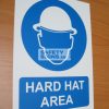 Hard Hat Area. PVC.