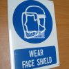 Wear Face Shield. Aluminum - Suitable for outdoor use.