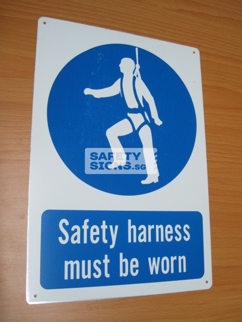 Safety Harness Must Be Worn. Aluminum - Suitable for outdoor use.
