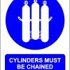 Cylinders Must Be Chained At All Times. Aluminum - Suitable for outdoor use.