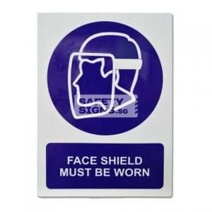 Face Shield Must Be Worn. Aluminum - Suitable for outdoor use.