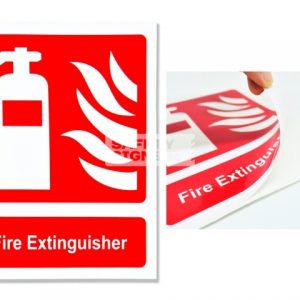fire extinguisher sticker