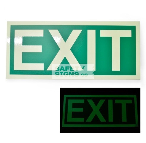 Exit - Luminous . Acrylic - Suitable for indoor use.
