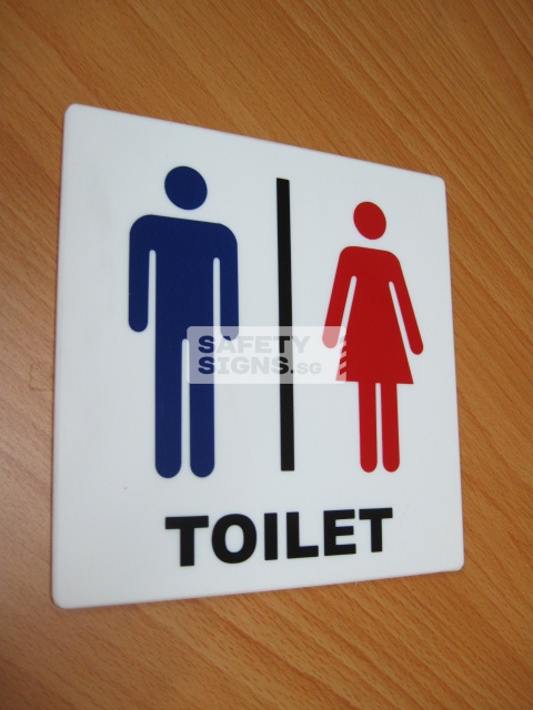 Toilet Unisex . Acrylic - Suitable for indoor use.