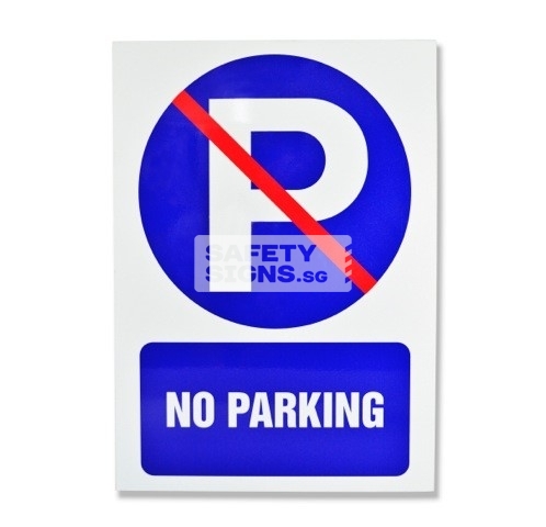 No Parking. Aluminum.