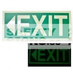 Exit - Luminous - Left . Acrylic - Suitable for indoor use.