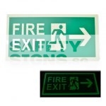 Fire Exit - Luminous - Right, Acrylic - Suitable for indoor use.