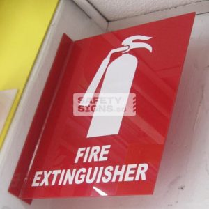 Fire Extinguisher 2 sided. Acrylic - Suitable for indoor use.