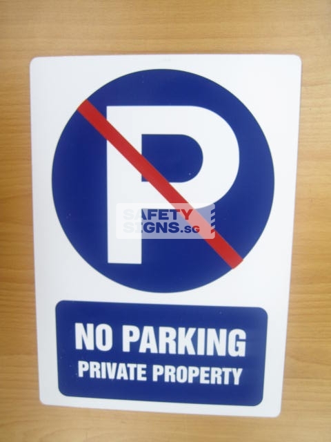 No Parking Private Property. Aluminum.