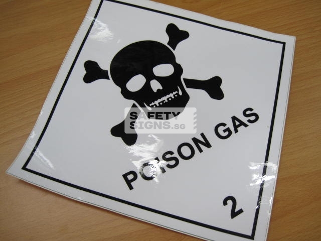 Poison Gas 2. Vinyl Sticker.