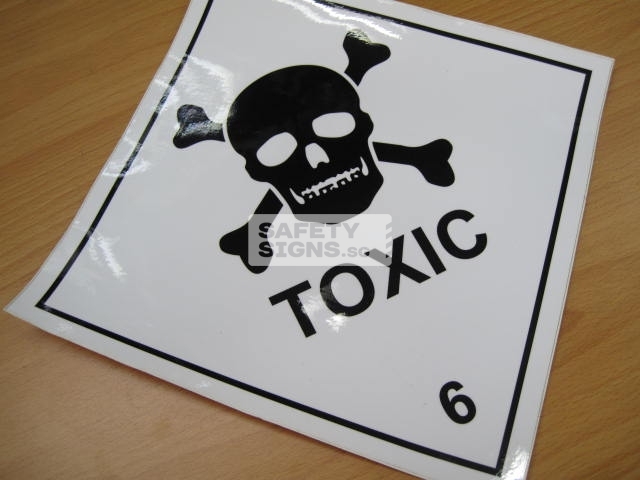 Toxic 6. Vinyl Sticker.