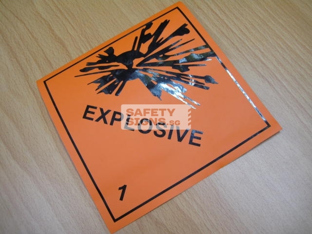 Explosive 1. Vinyl Sticker.