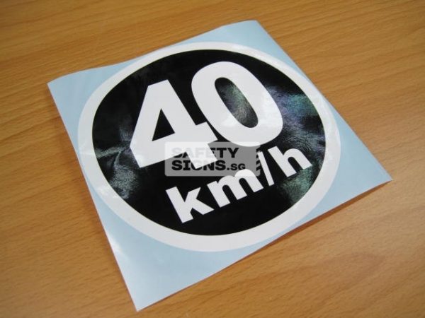 40km/h, Vinyl Sticker.