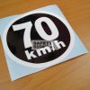 70km/h, Vinyl Sticker.