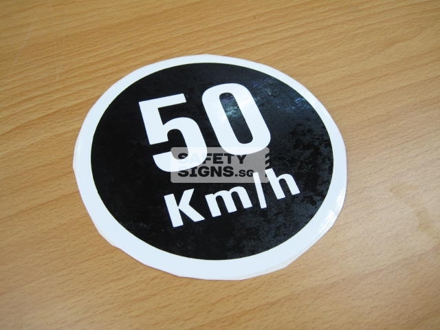 50km/h, Vinyl Sticker.