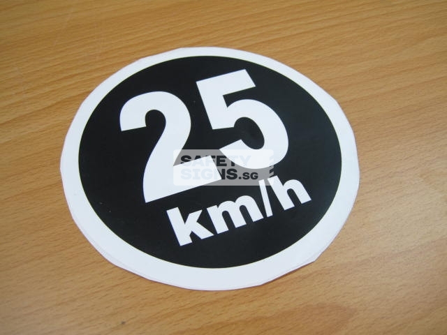 25km/h, Vinyl Sticker.