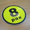 8pax, vinyl sticker.