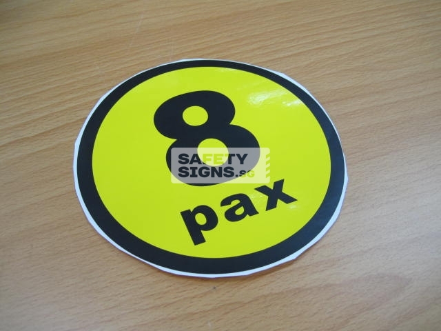 8pax, vinyl sticker.