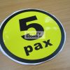 5pax, vinyl sticker.