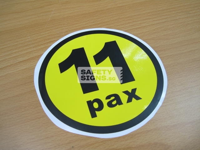 11pax, vinyl sticker.