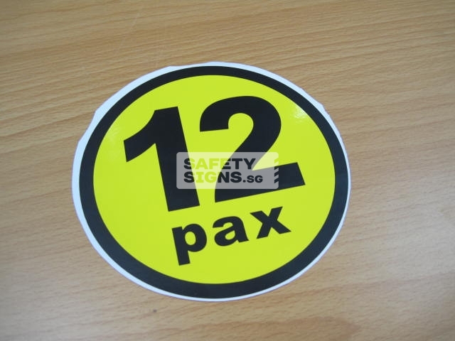 12pax, vinyl sticker.
