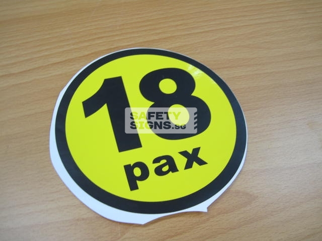 18pax, vinyl sticker.