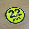 22pax, vinyl sticker.