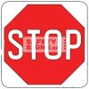 STOP, Aluminum sign, reflective - LTA Standard
