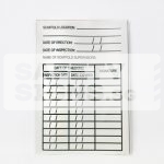 Scaffold Inspection Chart Sticker