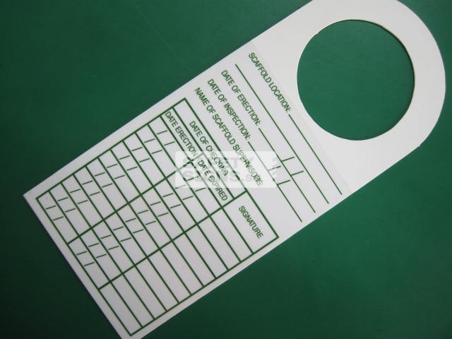 Scaffold Inspection Tag