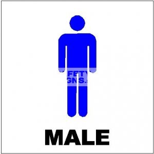 Toilet Male. Acrylic - Suitable for indoor use.