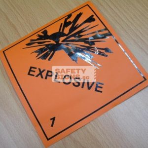 Explosive 1. Vinyl sticker.