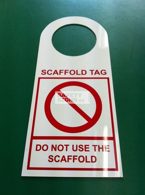 Scaffold Inspection Tag - DO NOT USE THE SCAFFOLD (LT049_PP)