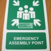 Emergency Assembly Point . Aluminum