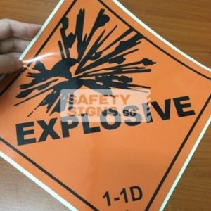 Explosive 1-1D. Vinyl Sticker