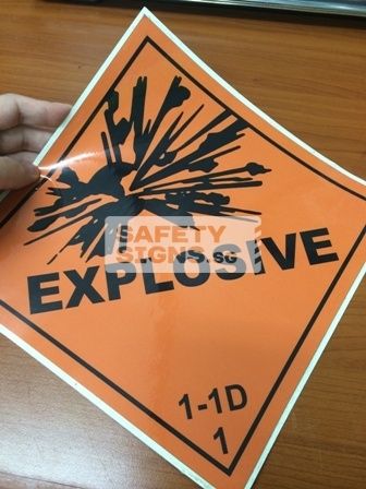Explosive 1-1D. Vinyl Sticker
