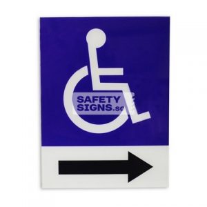 Handicap Sign right (TH005_ACR)