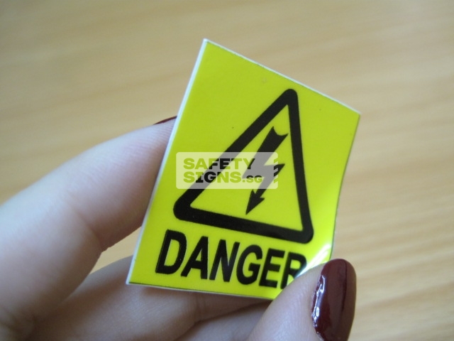 Danger, Vinyl sticker.