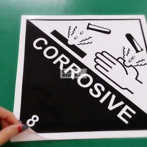 Corrosive 8. Paper Sticker