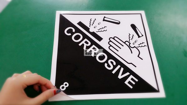 Corrosive 8. Paper Sticker