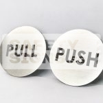 Push Pull Round stainless steel