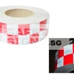 Diamond Tape Printed - Red / White